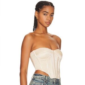 NWT BARDOT Eva Bustier in Champagne